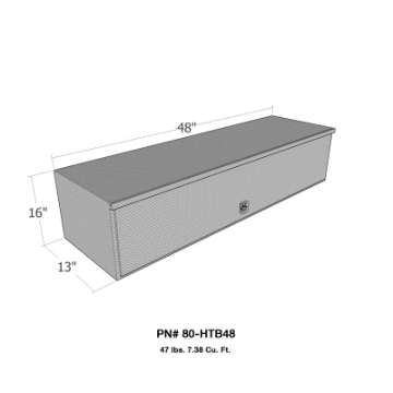 Picture of Westin-Brute HD Top Sider 13in x 48in w-flip up Door - Aluminum