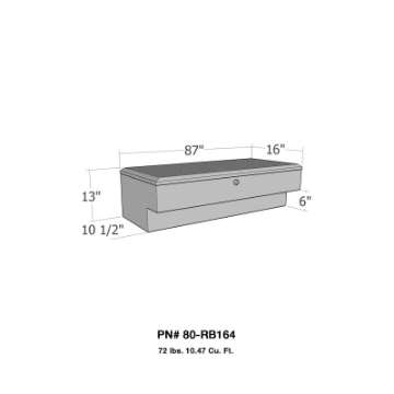 Picture of Westin-Brute LoSider Side Rail 87in Box - Aluminum