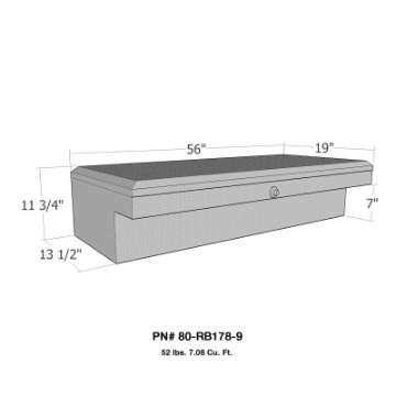 Picture of Westin-Brute Low Profil LoSider Side Rail 56in Box - Aluminum