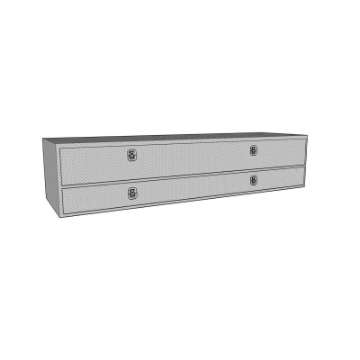 Picture of Westin-Brute High Cap 72in Stake Bed Contractor TopSider w- Bottom Drawers - Aluminum