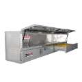 Picture of Westin-Brute High Cap 96in Stake Bed Contractor TopSider w- Bottom Drawers - Aluminum