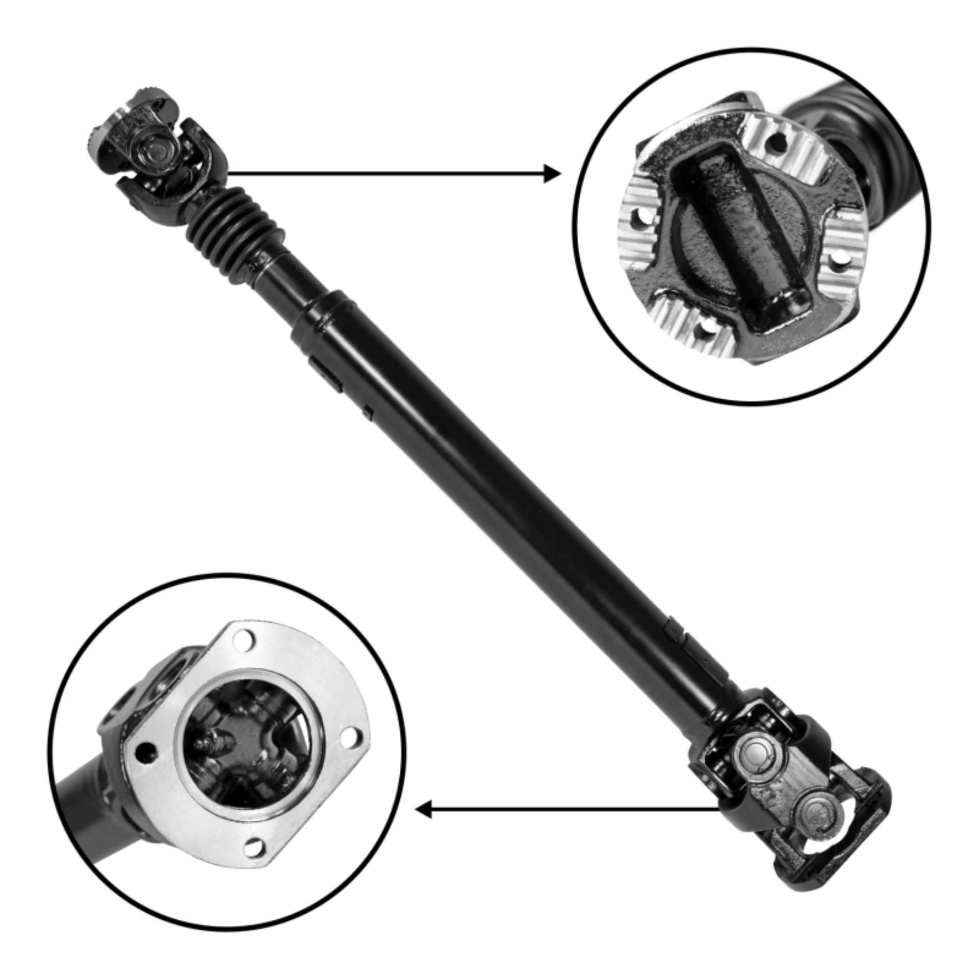 Picture of USA Standard Driveshaft for 03-05 Ram 2500-3500 Diesel Front w- Manual Transmission 19in Length