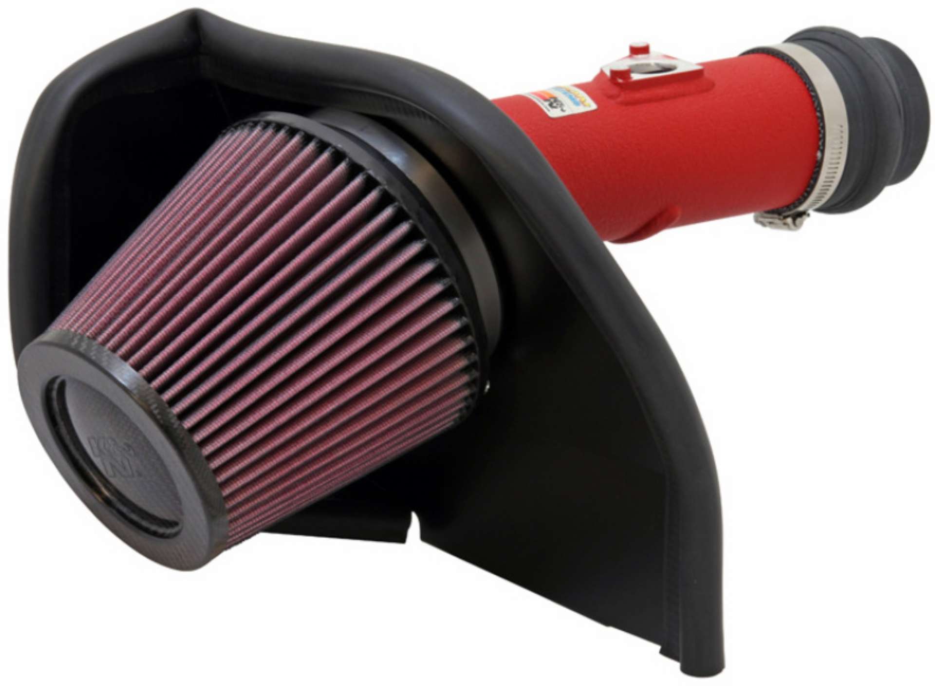 Picture of K&N 08-11 WRX-STi 2-5L H4 Red Typhoon Short Ram Intake