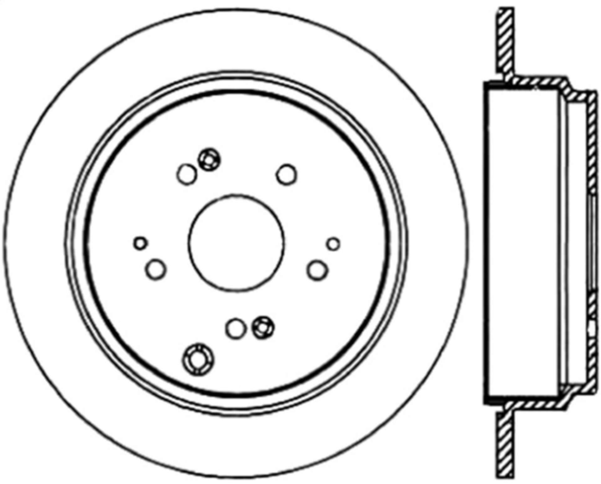 Picture of Stoptech 07-18 Acura RDX Rear Premium Cryostop Brake Rotor