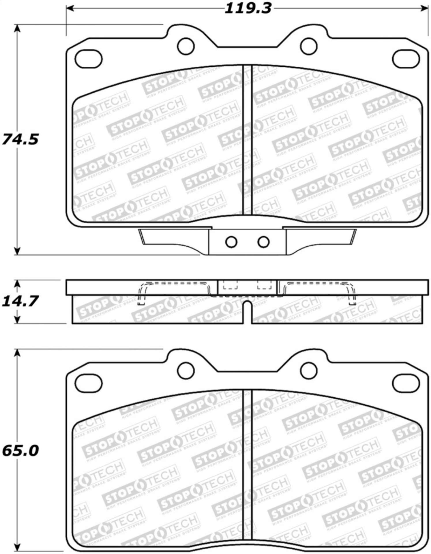 Picture of StopTech Street Brake Pads - Front