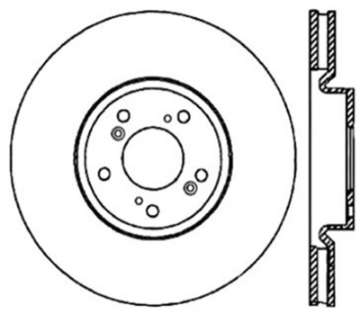 Picture of StopTech 04-08 Acura TL Brembo Caliber SportStop Slotted &amp; Drilled Right Front Rotor