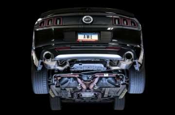 Picture of AWE Tuning S197 Mustang GT Axle-back Exhaust - Touring Edition Chrome Silver Tips