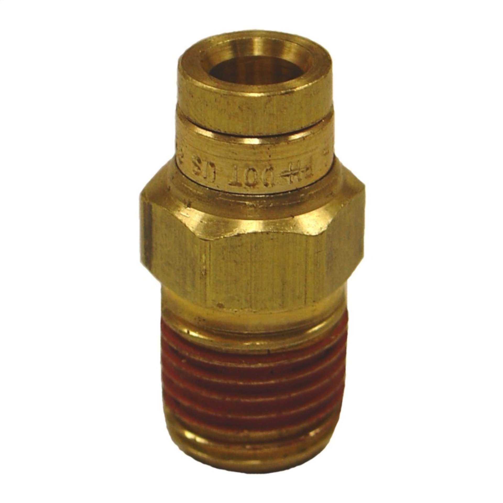 Picture of Firestone Male Connector 1-4in- Push-Lock x 1-4in- NPT Brass Air Fitting - 2 Pack WR17603463