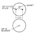 Picture of Firestone Ride-Rite Replacement Air Helper Spring Rear 224C W217606872