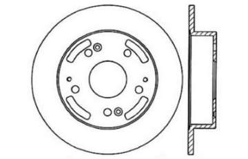 Picture of StopTech 02-06 Acura RSX Incl- Type S - 97-01 Integra Type R Slotted & Drilled Left Rear Rotor