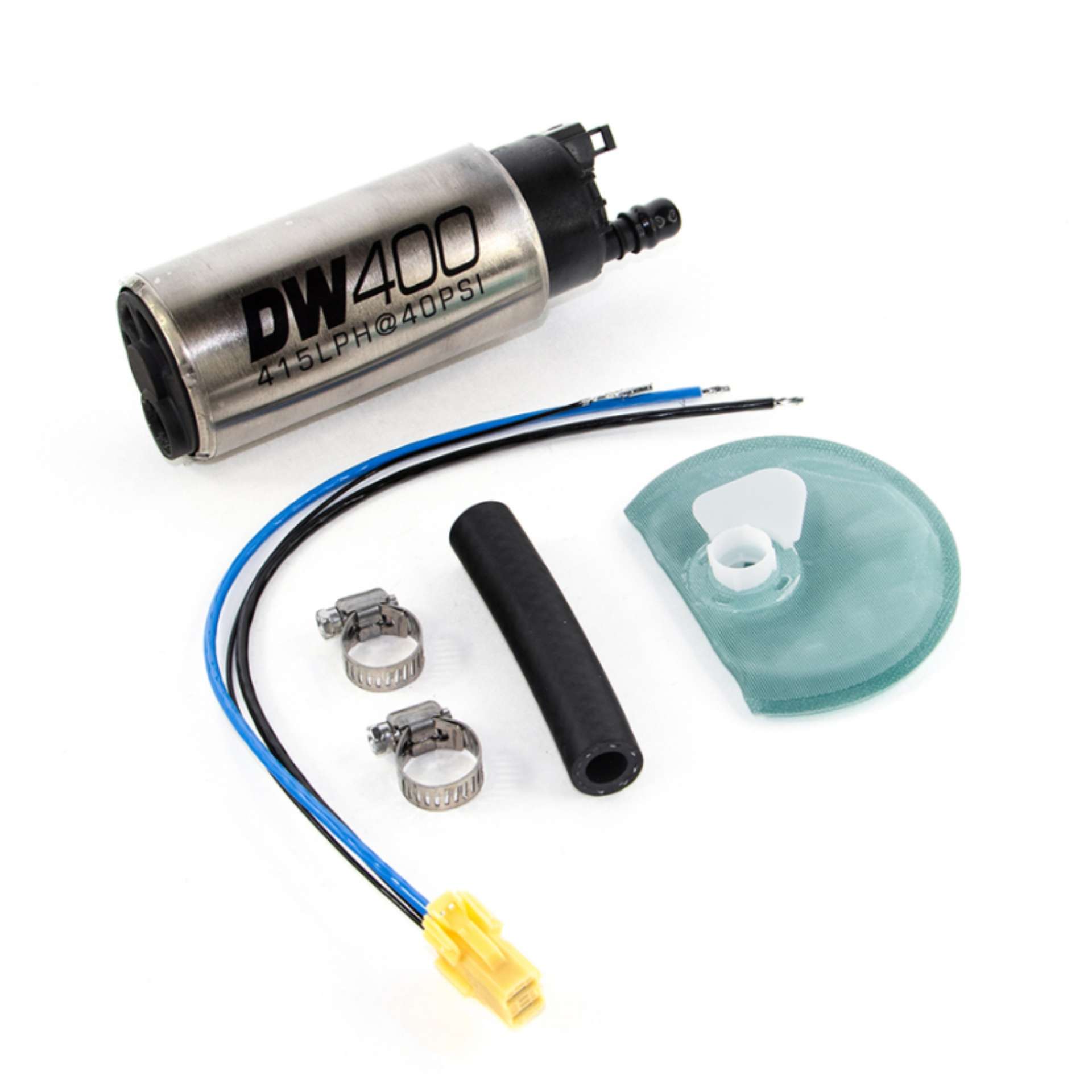 Picture of DeatschWerks 415LPH DW400 In-Tank Fuel Pump w- 9-1045 Install Kit 05-10 Ford Mustang Except GT500