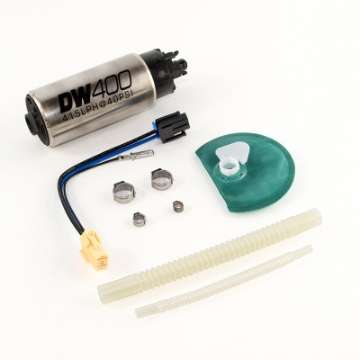 Picture of DeatschWerks 415LPH DW400 Fuel Pump w-9-1047 Install Kit 15-17 Ford Mustang V6-GT w- 1-8in Venturi