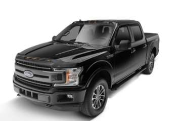 Picture of AVS 15-18 Ford F-150 - 17-18 Ford F-250 Extended Cab Ventvisor Low Profile Deflectors 4pc - Smoke