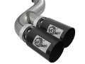 Picture of aFe Rebel XD 4in SS DPF-Back Exhaust 17-18 FOrd Diesel Trucks V8-6-7L td w- Dual Black Tips