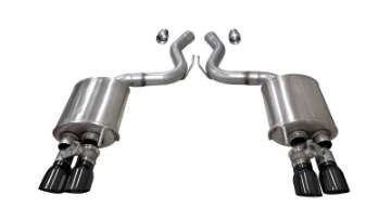 Picture of Corsa 2018-2023 Ford Mustang GT Fastback 5-0L 3in Sport Axle-Back Exhaust w- 4in Black Tips