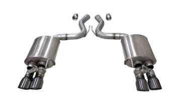 Picture of Corsa 2018-2023 Ford Mustang GT Fastback 5-0L 3in Sport Axle-Back Exhaust w- 4in Gunmetal Tips