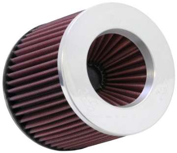 Picture of K&N Universal Filter 3 inch Flange 6 inch Base 5 1-4 inch Top 5 inch Height w- Polished Top