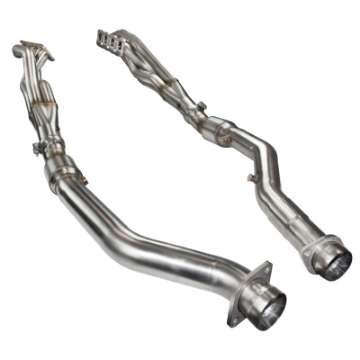 Picture of Kooks 2012+ WK2 Jeep- Durango 6-4L 1-7-8in x 3in SS Long Tube Headers - Cat SS Conn Pipe