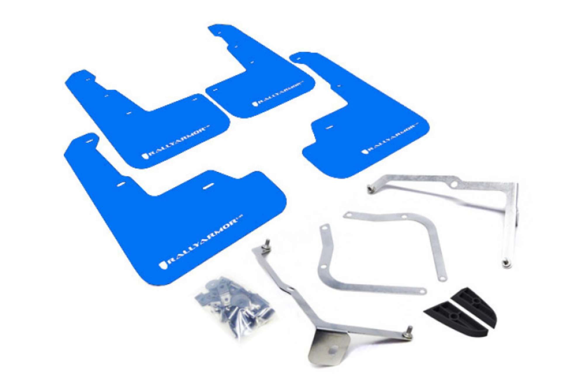 Picture of Rally Armor 15-21 Subaru WRX-STI Blue UR Mud Flap w-White Logo