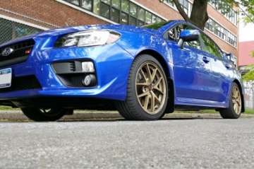 Picture of Rally Armor 15-21 Subaru WRX-STI Blue UR Mud Flap w-White Logo