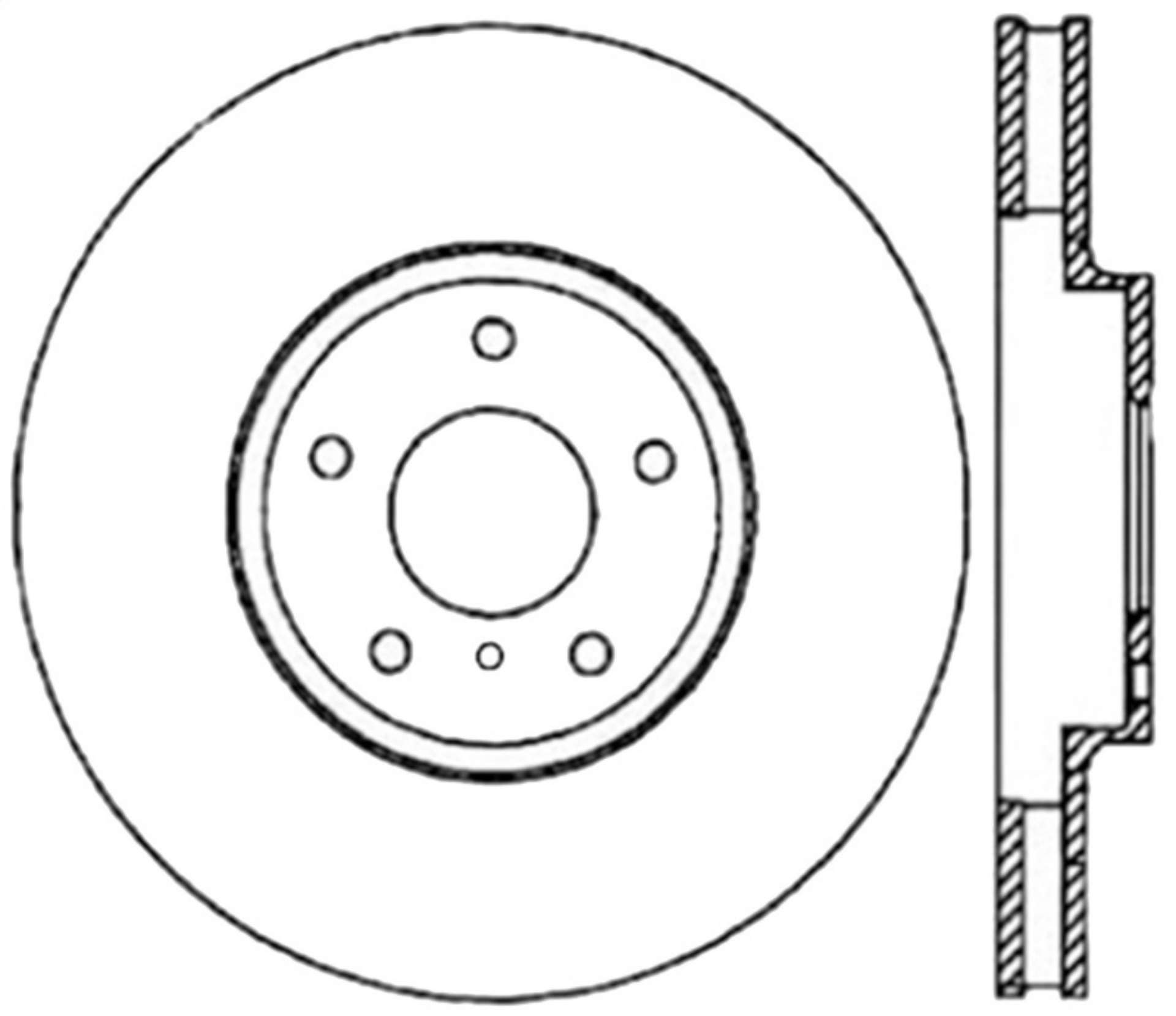 Picture of StopTech 06-18 Nissan Maxima SportStop Cryo Slotted & Drilled Front Right Rotor