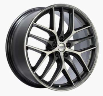 Picture of BBS CC-R 19x8 5x112 ET27 Satin Graphite Diamond Cut Polished Rim Protector Wheel -82mm PFS Required