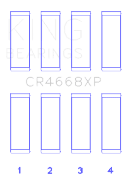 Picture of King 08-09 Chrysler Caliber SRT4 - Mitsubishi-Hyundai-Kia World Engine Connecting Rod Bearing Set