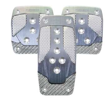 Picture of NRG Aluminum Sport Pedal M-T - Gunmetal w-Silver Carbon