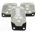 Picture of NRG Aluminum Sport Pedal M-T - Silver w-Black Carbon