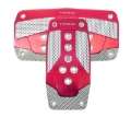 Picture of NRG Aluminum Sport Pedal A-T - Red w-Silver Carbon