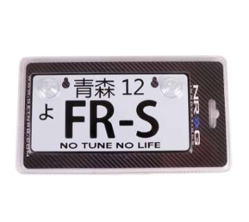 Picture of NRG Mini JDM Style Aluminum License Plate Suction-Cup Fit-Universal - FR-S