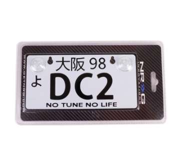 Picture of NRG Mini JDM Style Aluminum License Plate Suction-Cup Fit-Universal - DC2