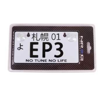 Picture of NRG Mini JDM Style Aluminum License Plate Suction-Cup Fit-Universal - EP3