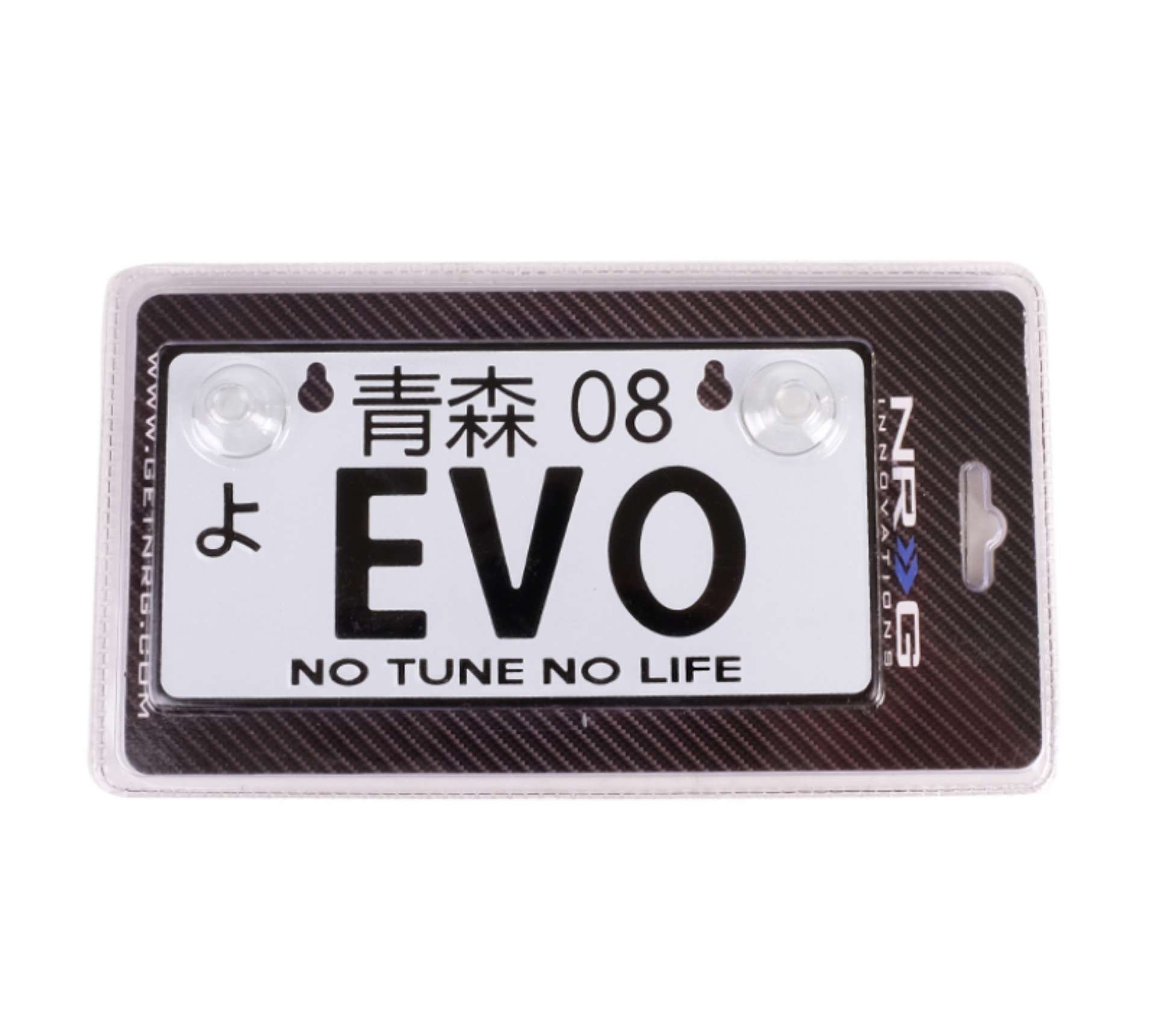 Picture of NRG Mini JDM Style Aluminum License Plate Suction-Cup Fit-Universal - EVO