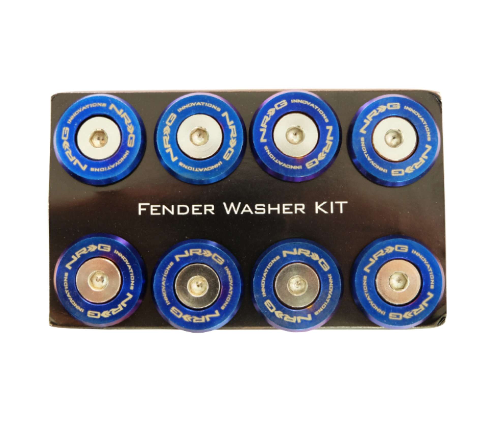 Picture of NRG M-Style Fender Washer Kit TI Series M6 Bolts For Metal TI Burn Wshr-Silver Screw - Set of 10