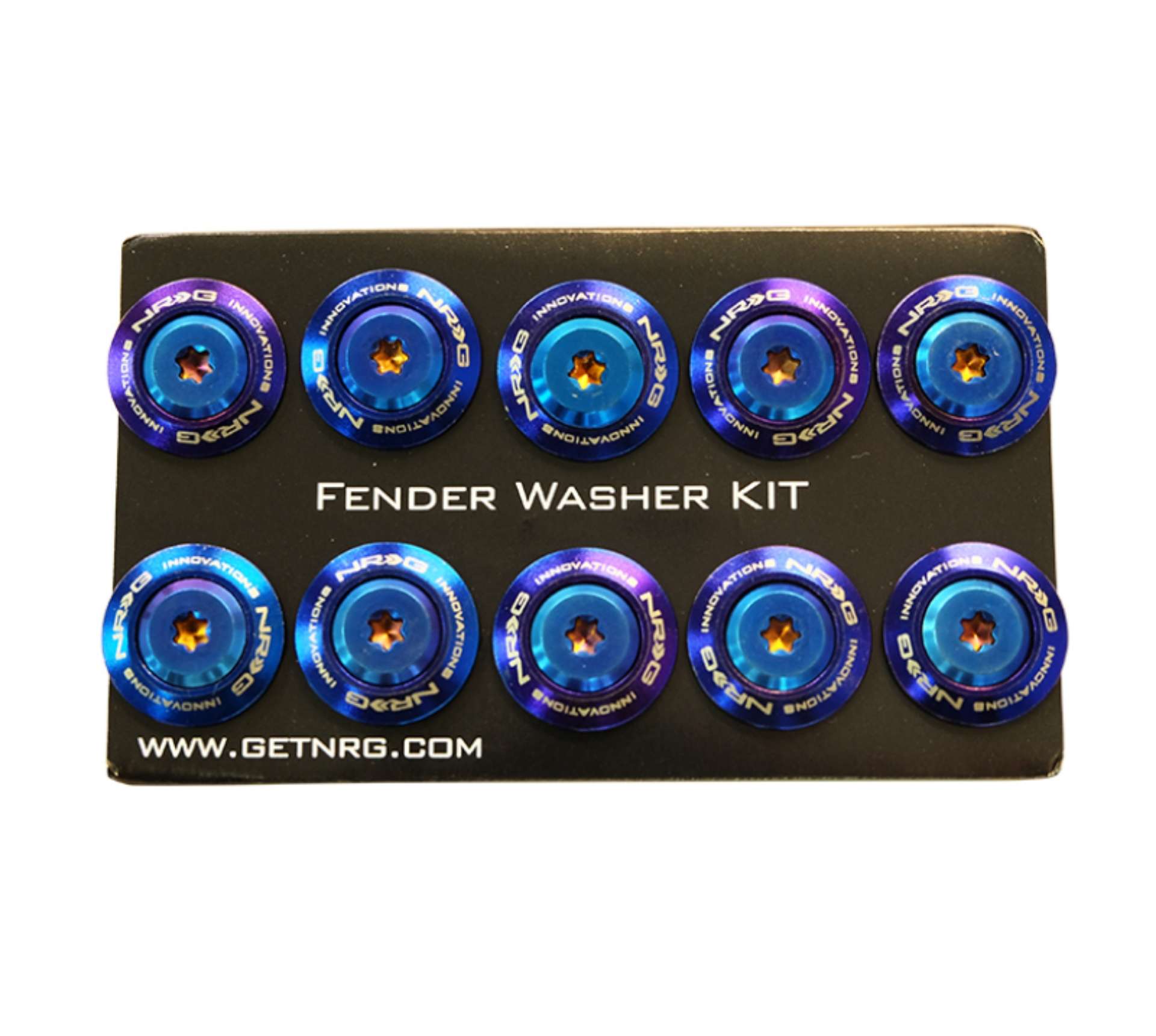 Picture of NRG Fender Washer Kit TI Series M6 Bolts For Plastic TI Burn Washer-TI Burn Screw - Set of 10