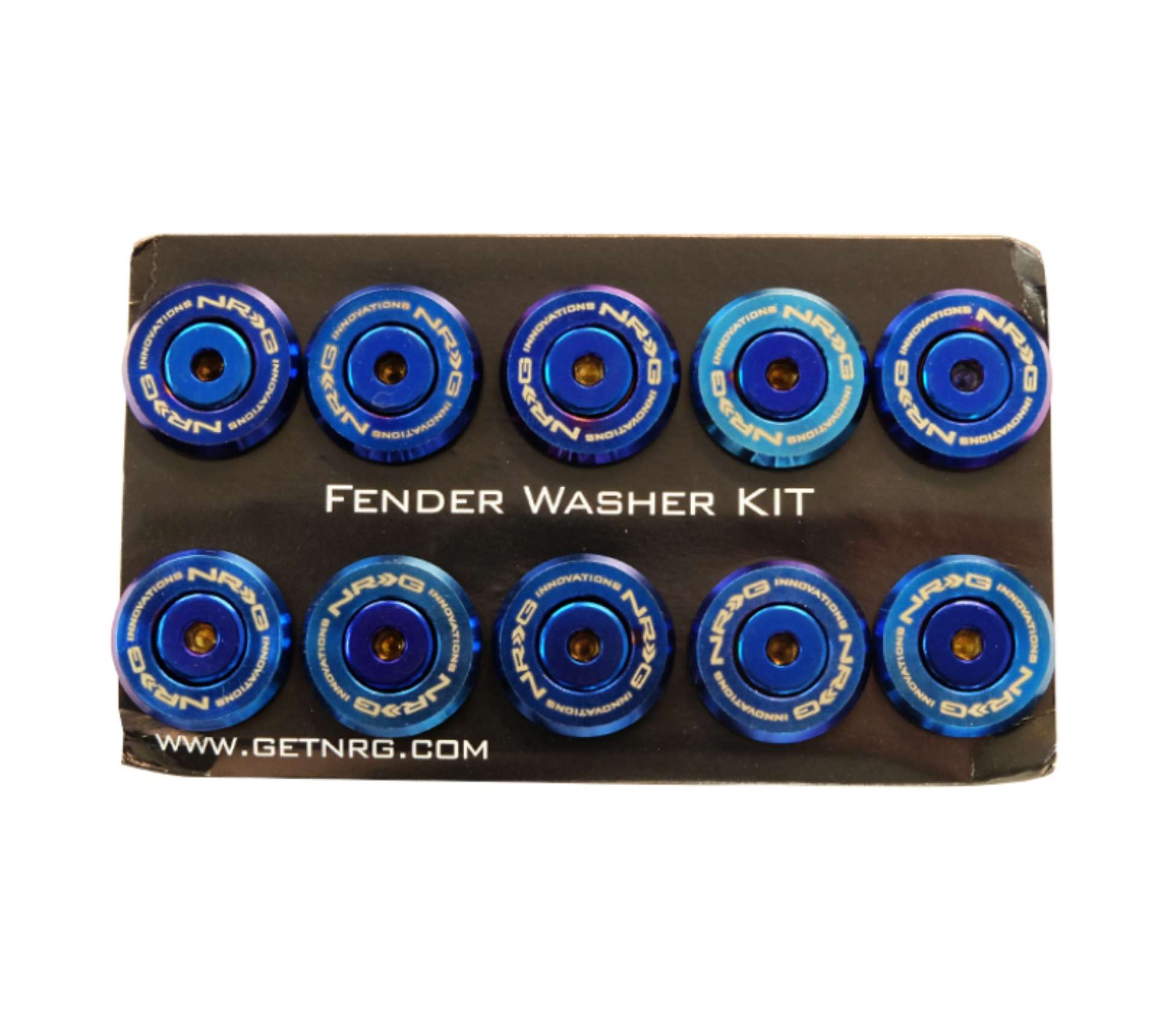 Picture of NRG M-Style Fender Washer Kit TI Series M6 For Plastic TI Burn Washer-TI Burn Screw - Set of 10