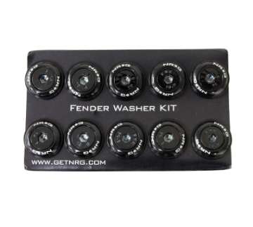 Picture of NRG Fender Washer Kit w-Color Matched M6 Bolt Rivets For Plastic Black - Set of 10