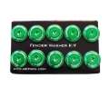 Picture of NRG Fender Washer Kit w-Color Matched M6 Bolt Rivets For Plastic Green - Set of 10