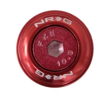 Picture of NRG Fender Washer Kit w-Color Matched M6 Bolt Rivets For Plastic Red - Set of 10