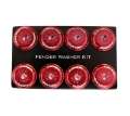 Picture of NRG Fender Washer Kit w-Color Matched M8 Bolt Rivets For Plastic Red - Set of 8