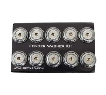 Picture of NRG Fender Washer Kit w-Rivets For Plastic Gunmetal - Set of 10