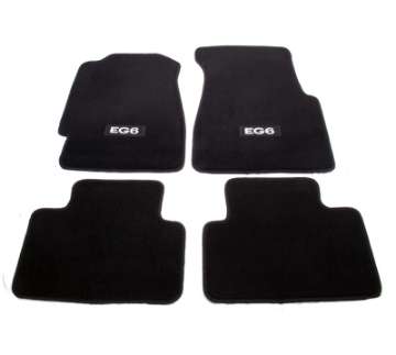 Picture of NRG Floor Mats - 92-95 Honda Civic 2DR EG6 Logo - 4pc