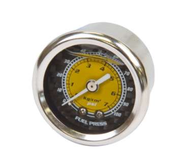 Picture of NRG Fuel Regulator Gauge 100 PSI - Carbon Fiber Finish