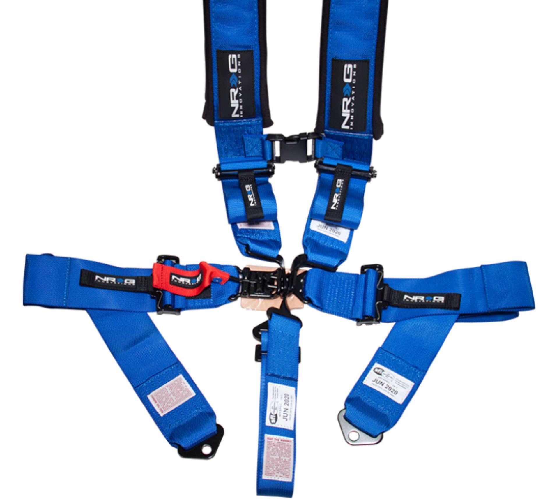 Picture of NRG SFI 16-1 5PT 3in- Seat Belt Harness - Latch Link - Blue