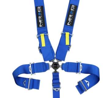 Picture of NRG SFI 16-1 5PT 3in- Seat Belt Harness - Cam Lock - Blue