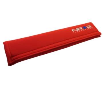 Picture of NRG Seat Belt Pads 3-5in- W x 17-3in- L Red Long - 1pc