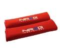 Picture of NRG Seat Belt Pads 2-7in- W x 11in- L Red Short - 2pc