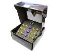 Picture of NRG 200 Series M12 X 1-25 Titanium Lug Nut Set - 21 Pc w-Lock Key Socket - Neochrome