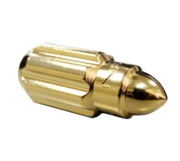 Picture of NRG 500 Series M12 X 1-5 Bullet Shape Steel Lug Nut Set - 21 Pc w-Lock Key - Chrome Gold